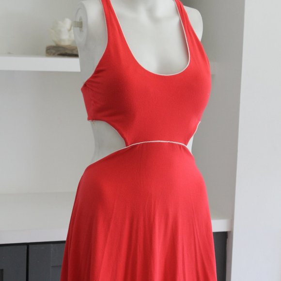Victoria's Secret Babydoll Red Summer Beach Bra Top Open Back Dress S - Picture 4 of 9